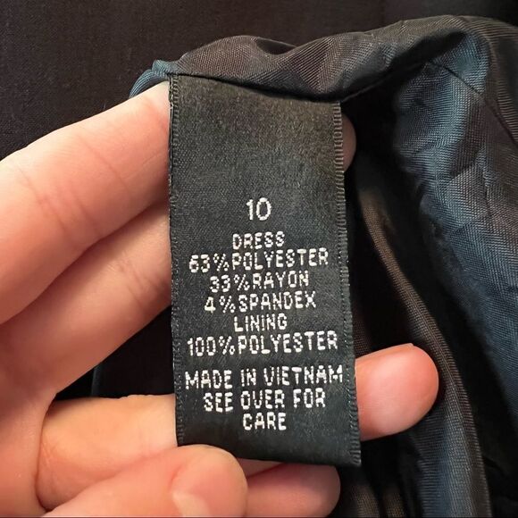 NWT! AB studio black sleeveless dress - Picture 6 of 9